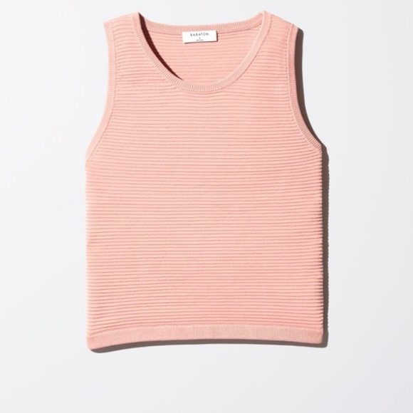 ARITZIA | BABATON ARLIK KNIT TOP IN PINK - Picture 1 of 13